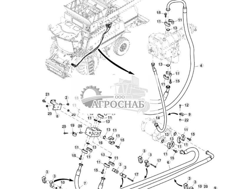 Шланги гидростатического привода, трансмиссия с кнопочным переключением передач, 4WD - ST827707 175.jpg
